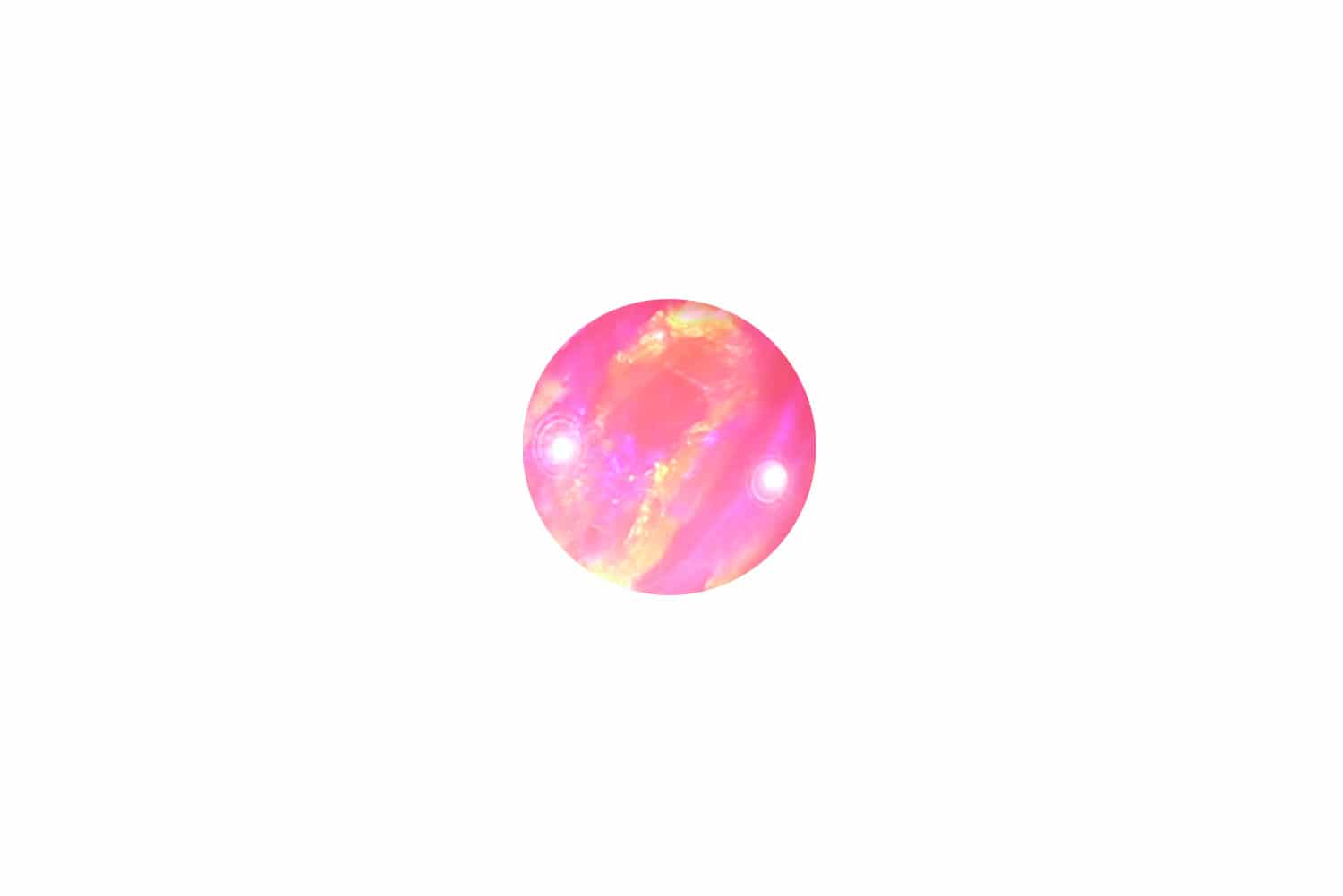 Synthetischer Opal Klemmkugel von Piercingline